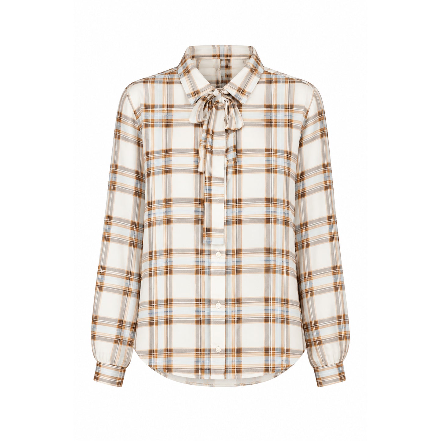 Emily van den Bergh Damen Bluse – ecru gold