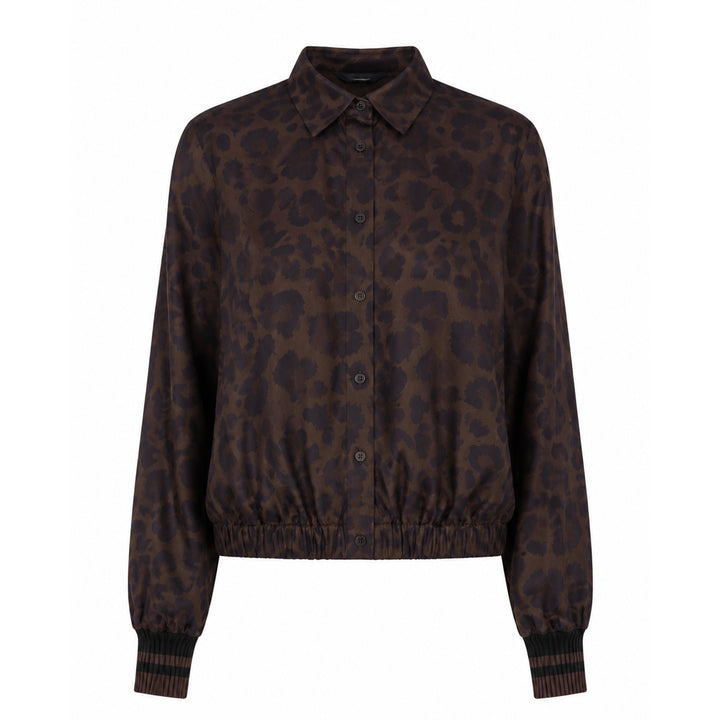 Emily van den Bergh Damen Bluse – chocolate leo