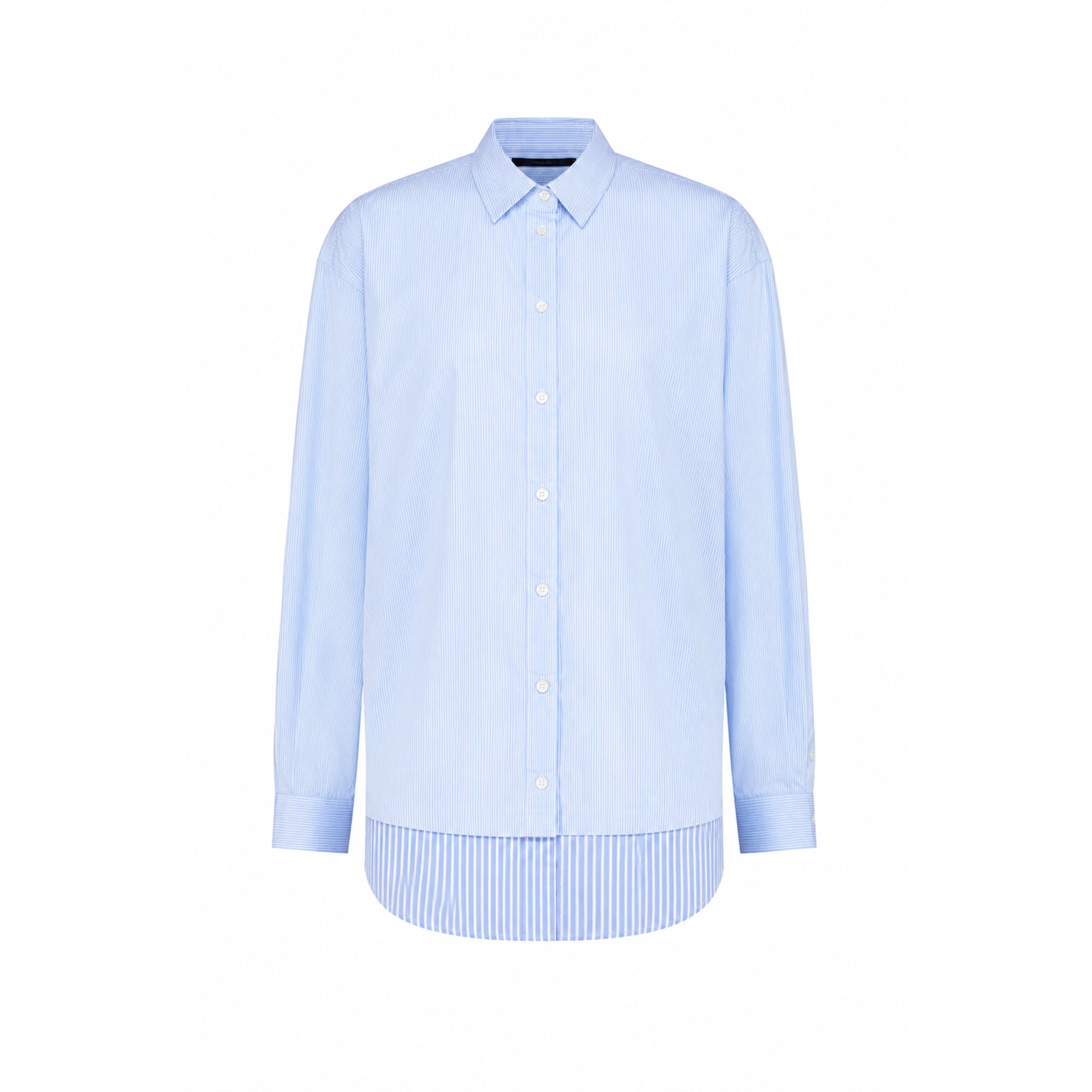 Emily van den Bergh Damen Bluse – bleu white