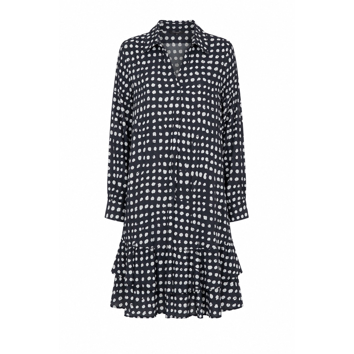 Emily van den Bergh Damen Kleid – schwarz-weiß