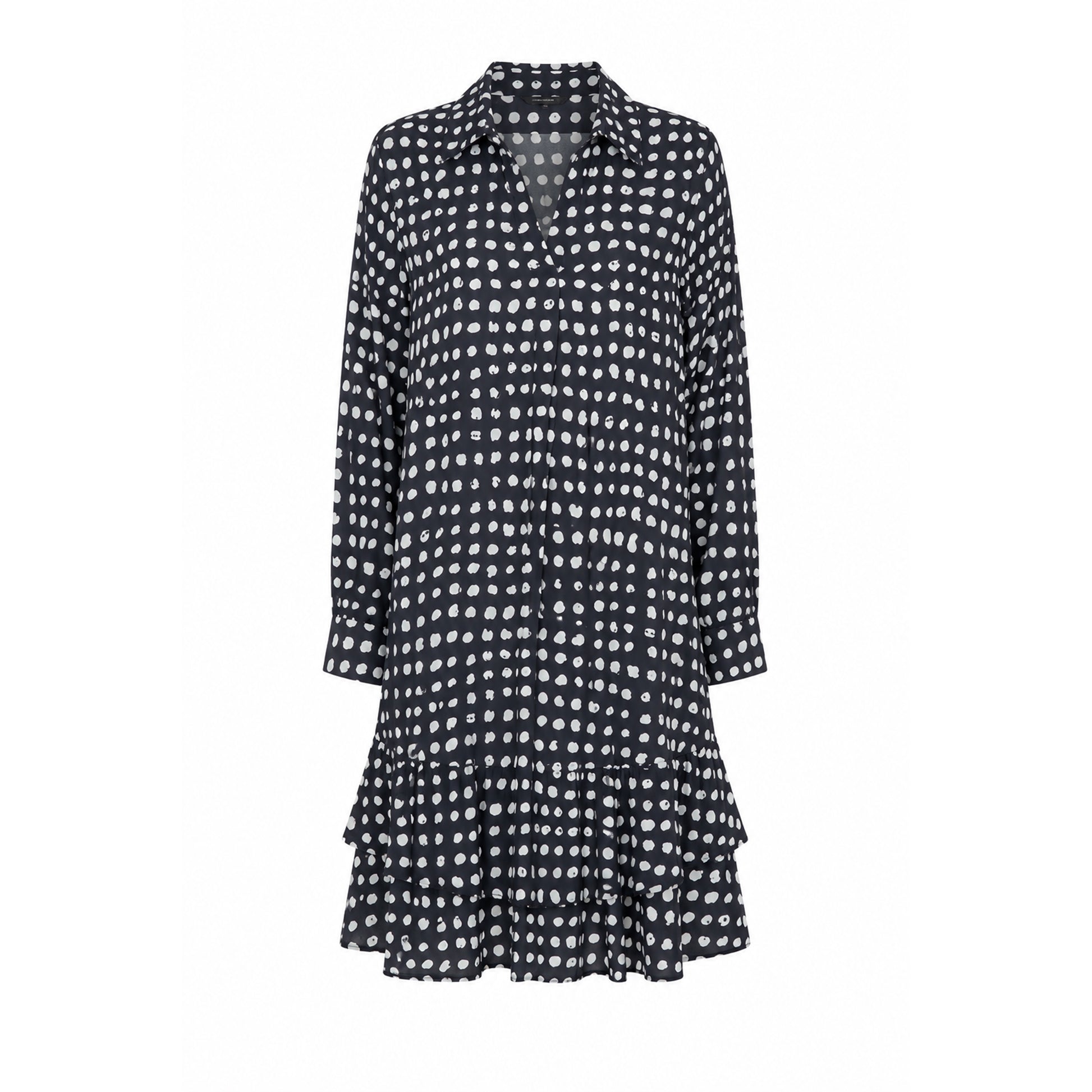 Emily van den Bergh Damen Kleid – schwarz-weiß