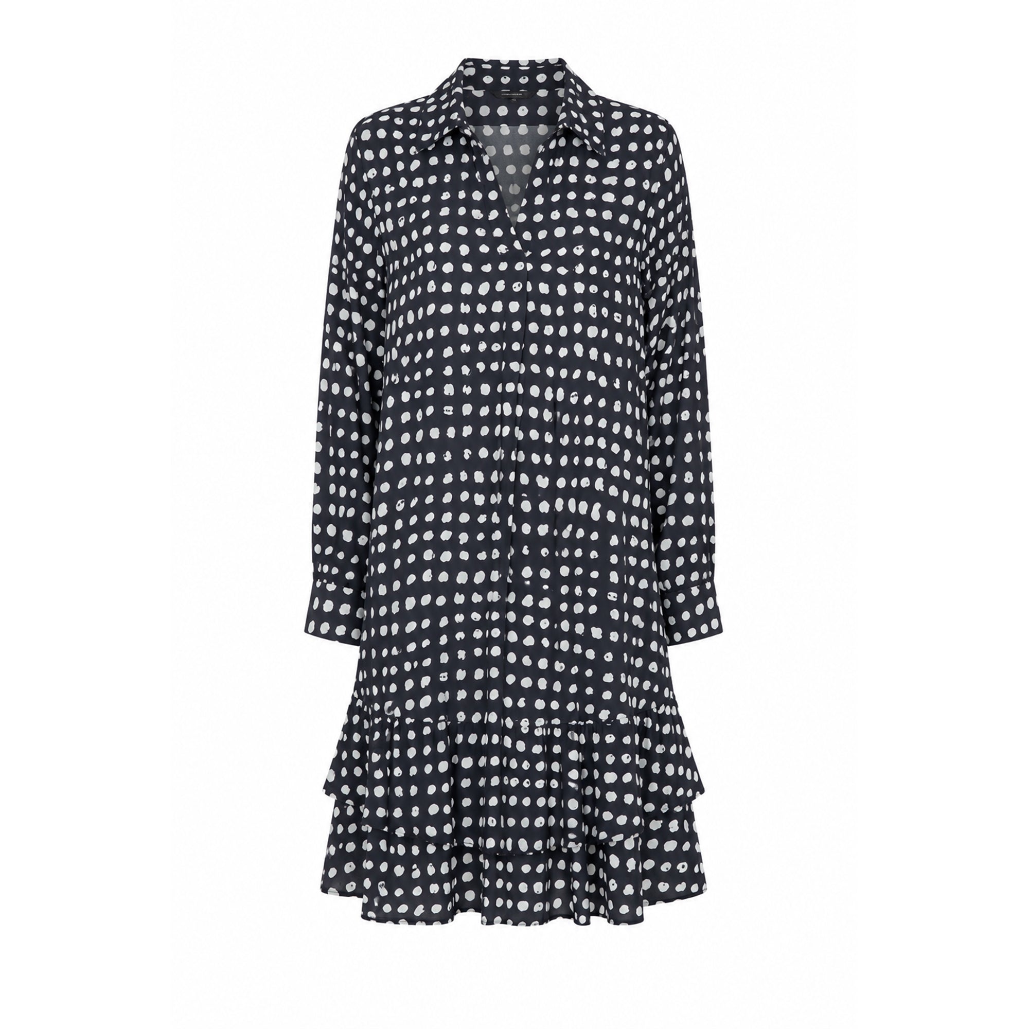 Emily van den Bergh Damen Kleid – schwarz-weiß