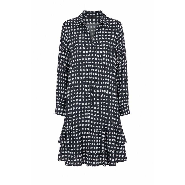 Emily van den Bergh Damen Kleid – schwarz-weiß