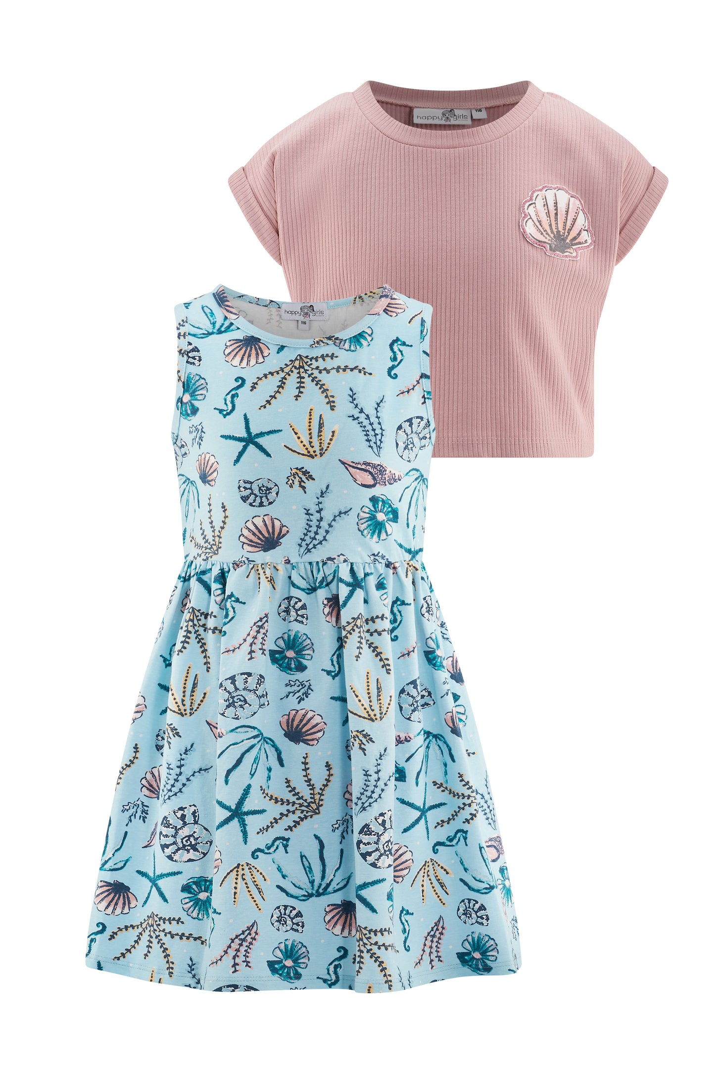 Happy Girls by Eisend Mädchen Kleid 961314-SET – dusty rose