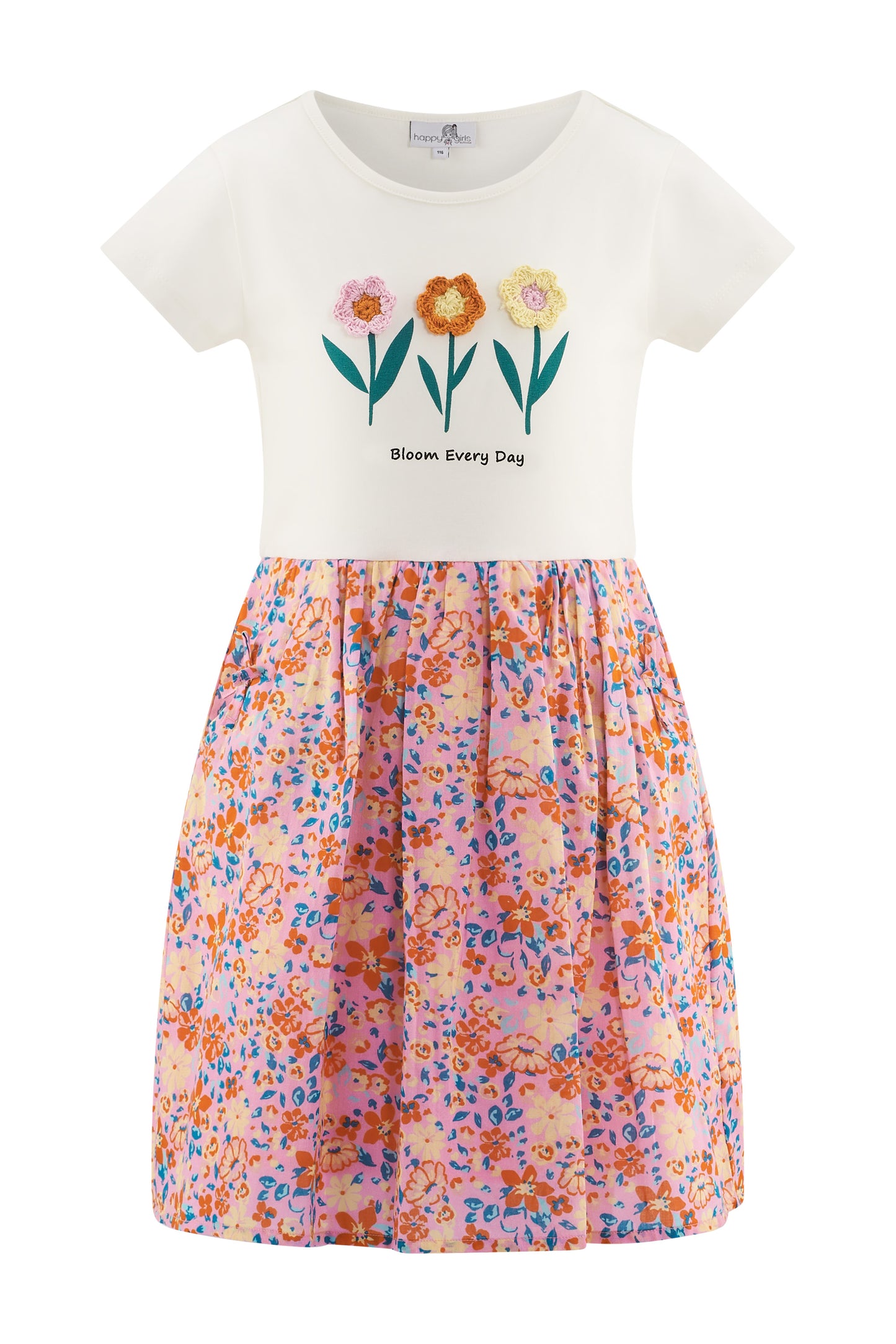 Happy Girls by Eisend Mädchen Kleid 961333 – ecru
