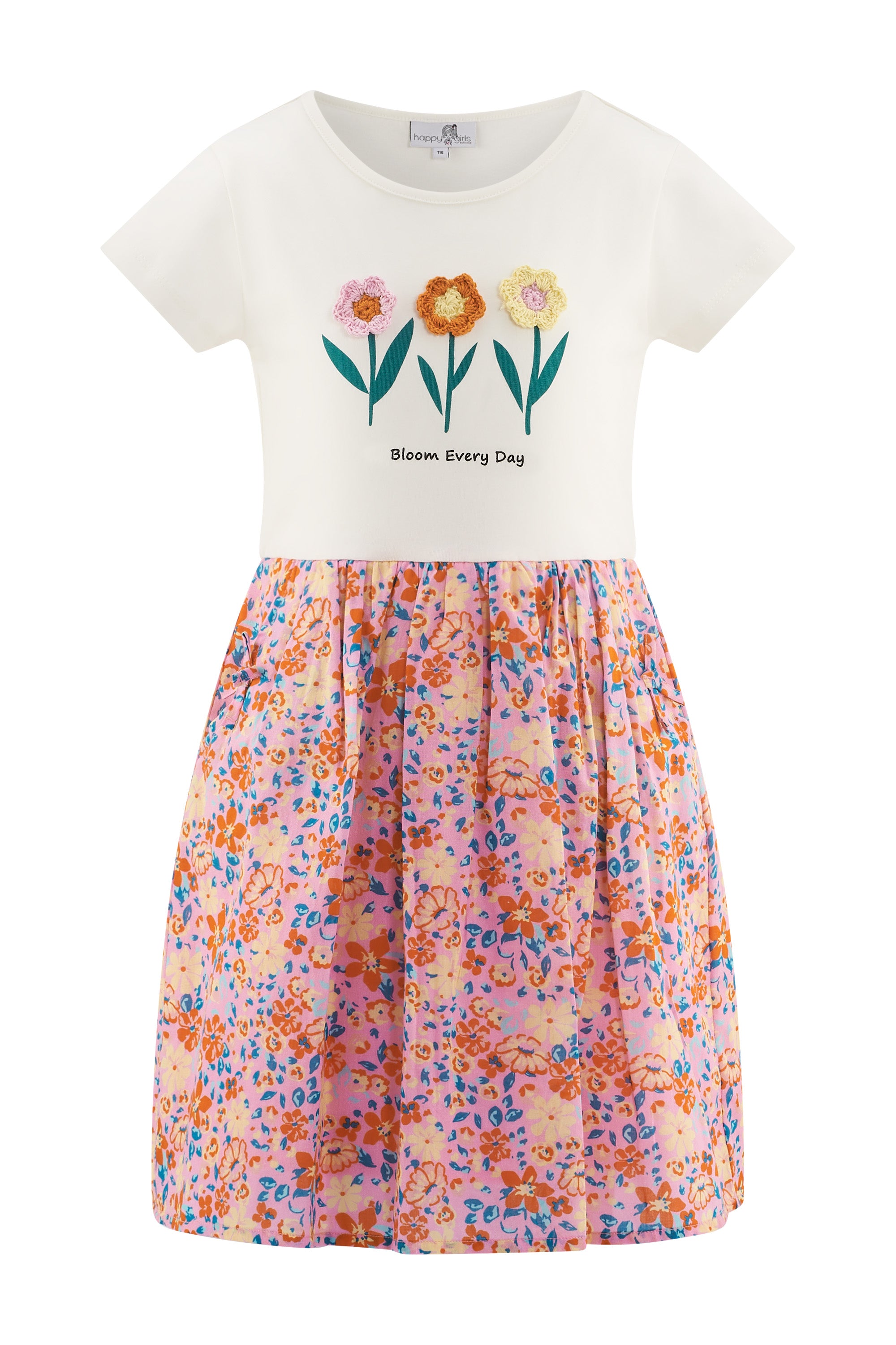 Happy Girls by Eisend Mädchen Kleid 961333 – ecru