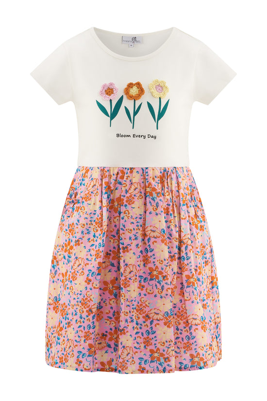 Happy Girls by Eisend Mädchen Kleid 961333 – ecru