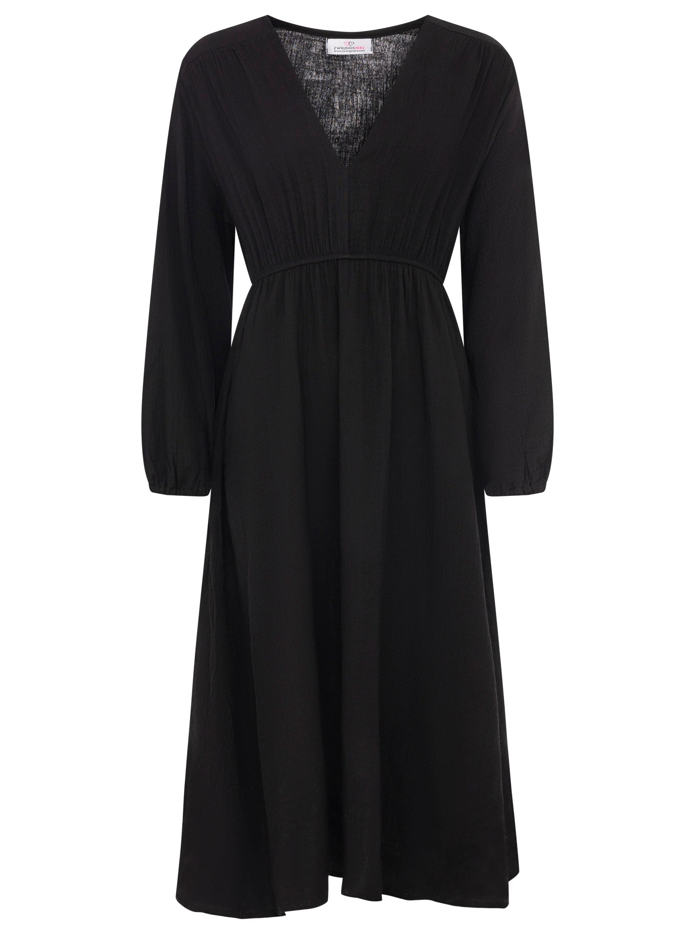 Zwillingsherz Damen Maxikleid BW "Uni"