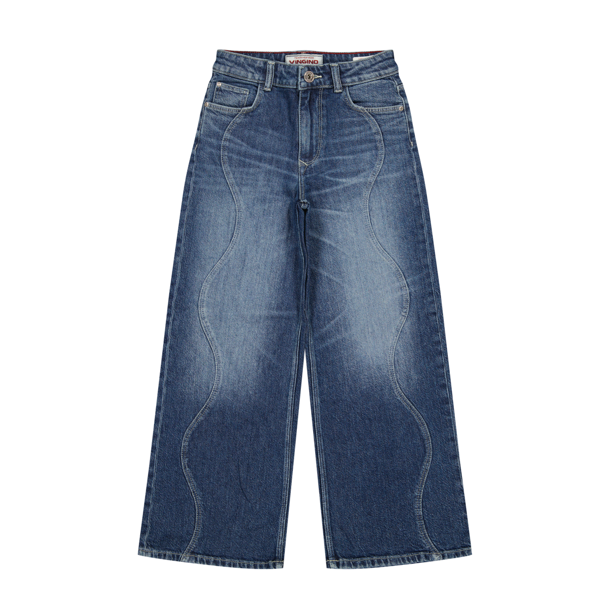 Vingino Mädchen Jeans Cita Seam – blue vintage