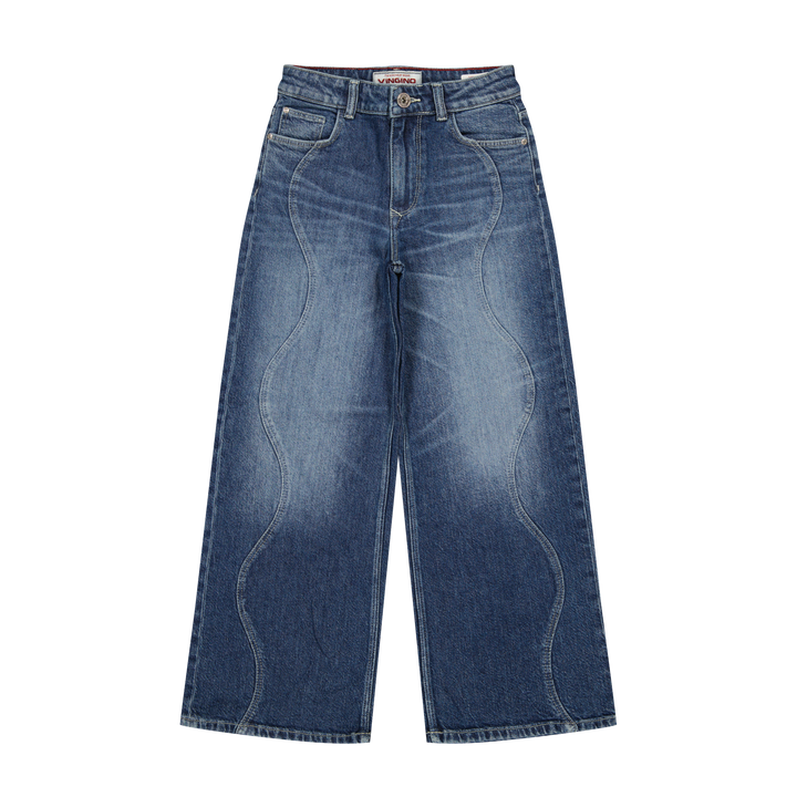 Vingino Mädchen Jeans Cita Seam – blue vintage
