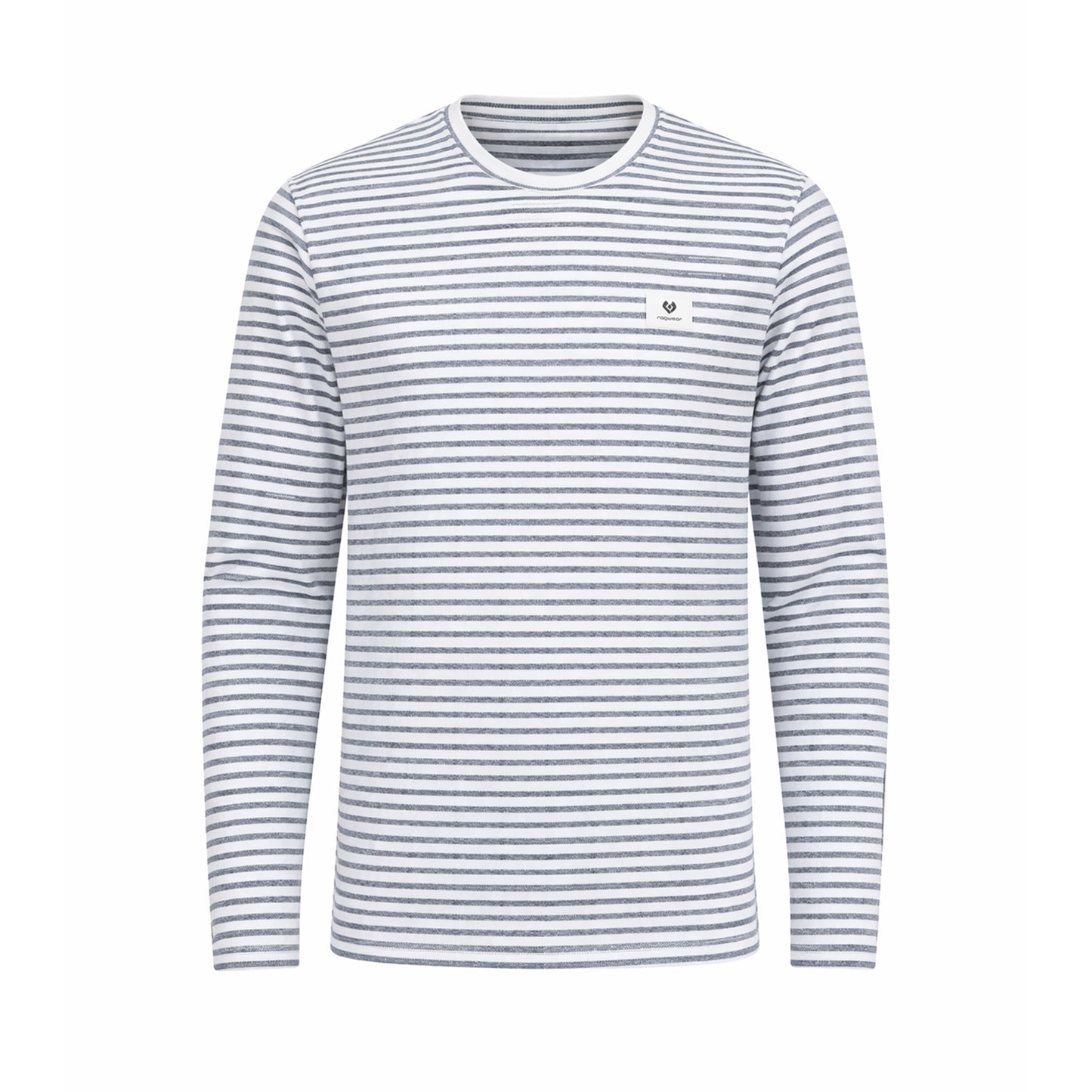 Ragwear Herren Langarmshirt Adder Stripe Gots – navy