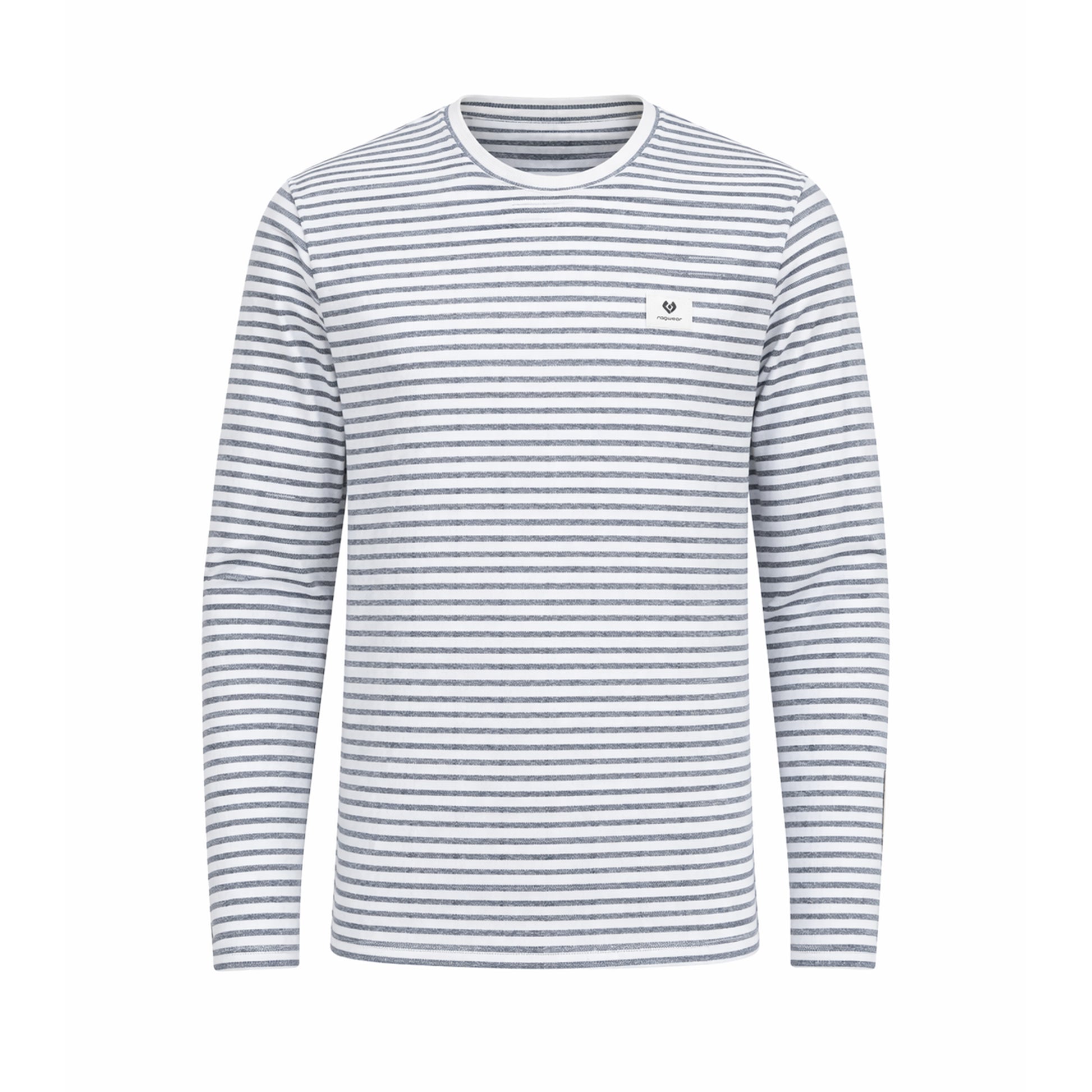 Ragwear Herren Langarmshirt Adder Stripe Gots – navy