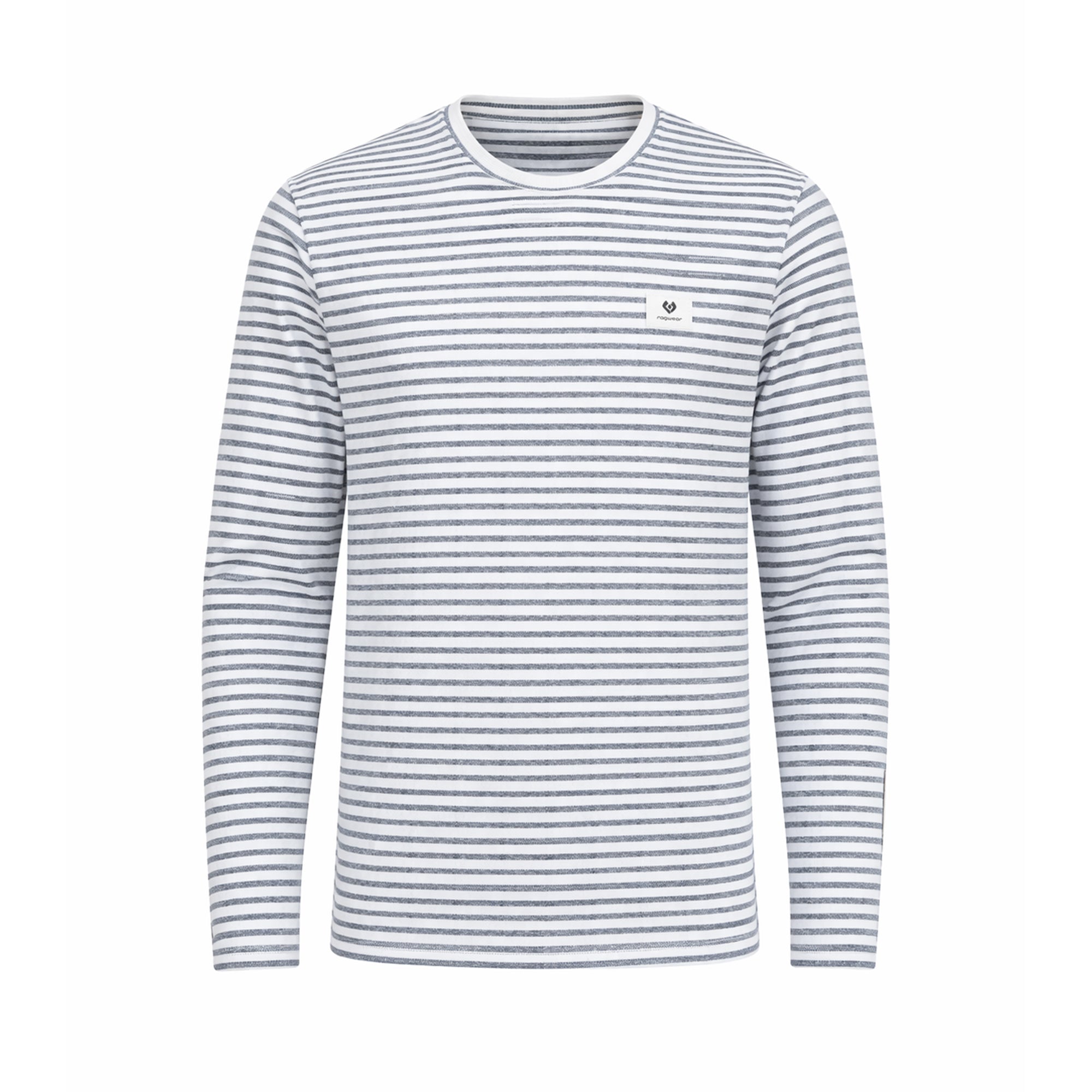 Ragwear Herren Langarmshirt Adder Stripe Gots – navy