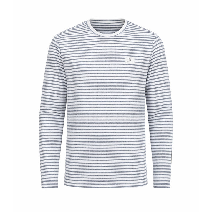 Ragwear Herren Langarmshirt Adder Stripe Gots – navy