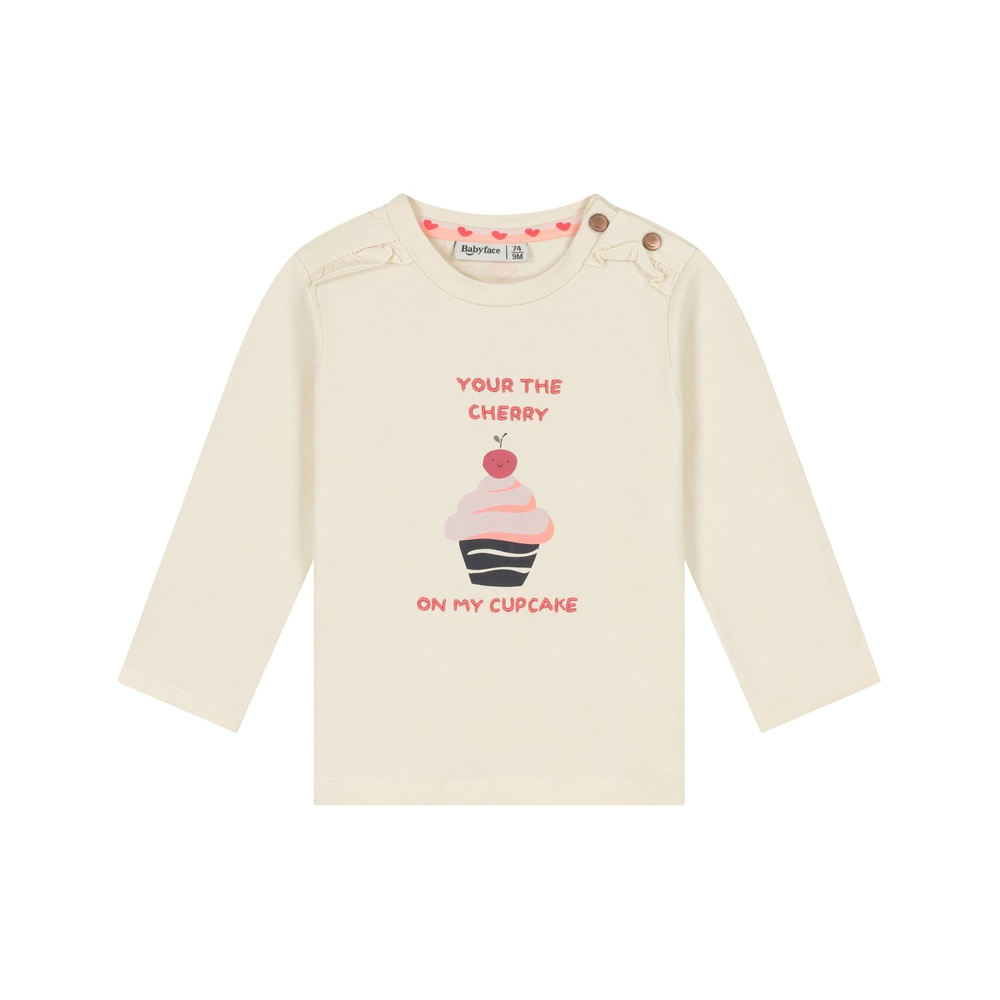 Babyface Baby-Mädchen Langarmshirt BBE26528622 – cream