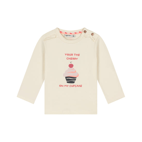 Babyface Baby-Mädchen Langarmshirt BBE26528622 – cream