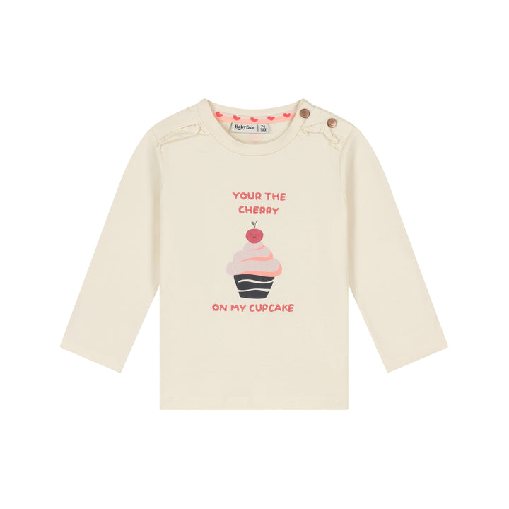 Babyface Baby-Mädchen Langarmshirt BBE26528622 – cream
