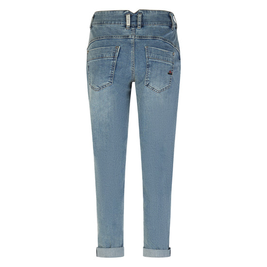 Buena Vista Damen Jeans Bali Cropped Stretch Denim - destroyed blue