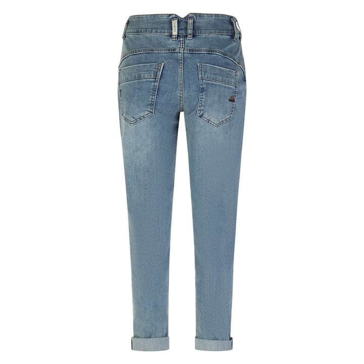 Buena Vista Damen Jeans Bali Cropped Stretch Denim - destroyed blue