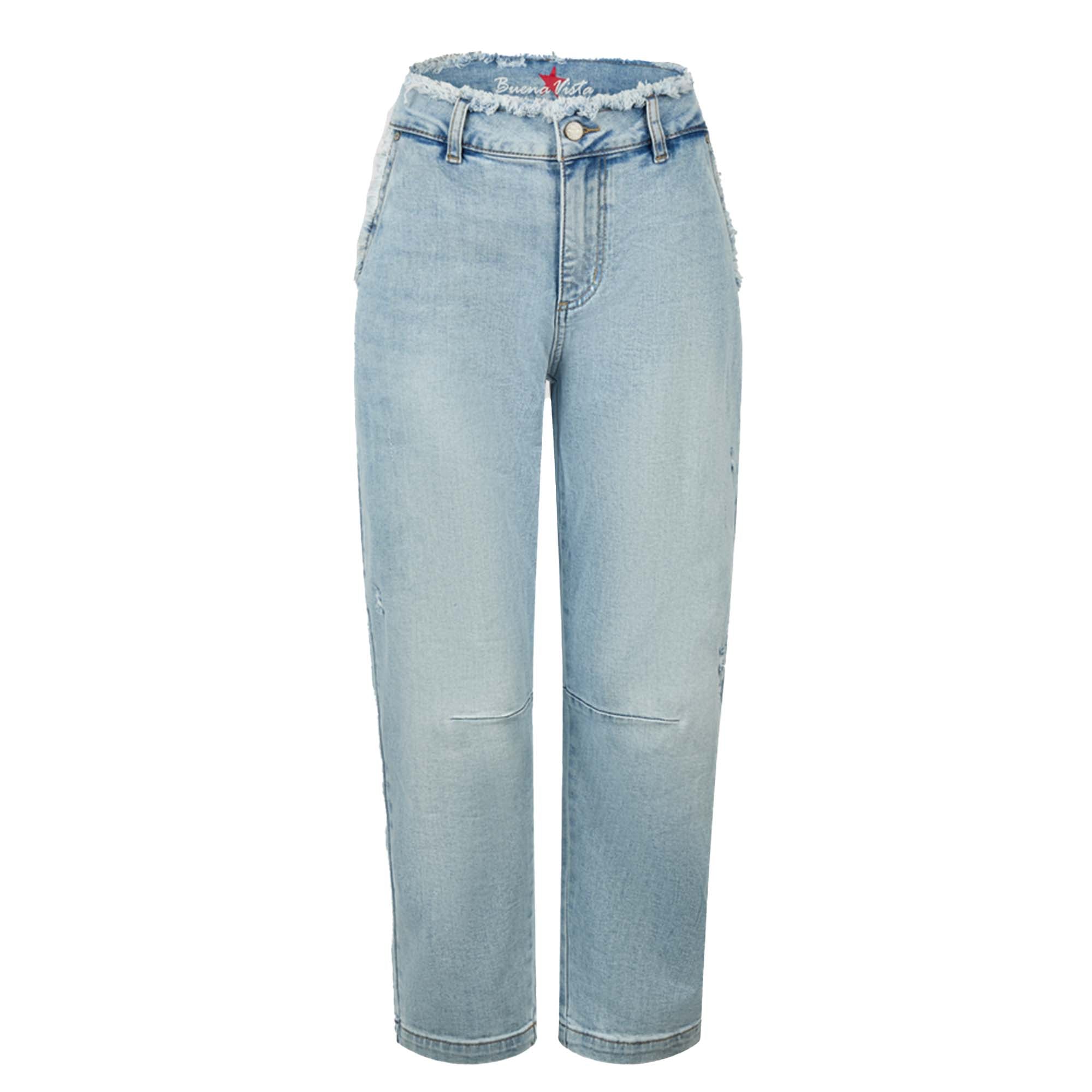 Buena Vista Damen Jeans Barrel Stretch Denim - frayed denim
