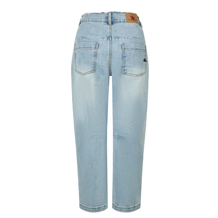 Buena Vista Damen Jeans Barrel Stretch Denim - frayed denim