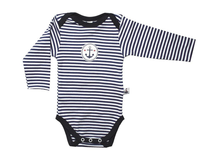 Hansekind  Baby Body Langarm mit Anker Druck