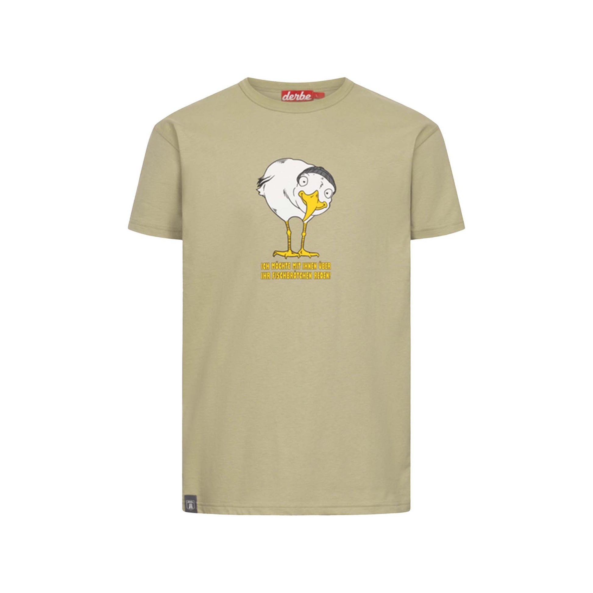 Derbe Herren T-Shirt Brötchenmöwe – tea