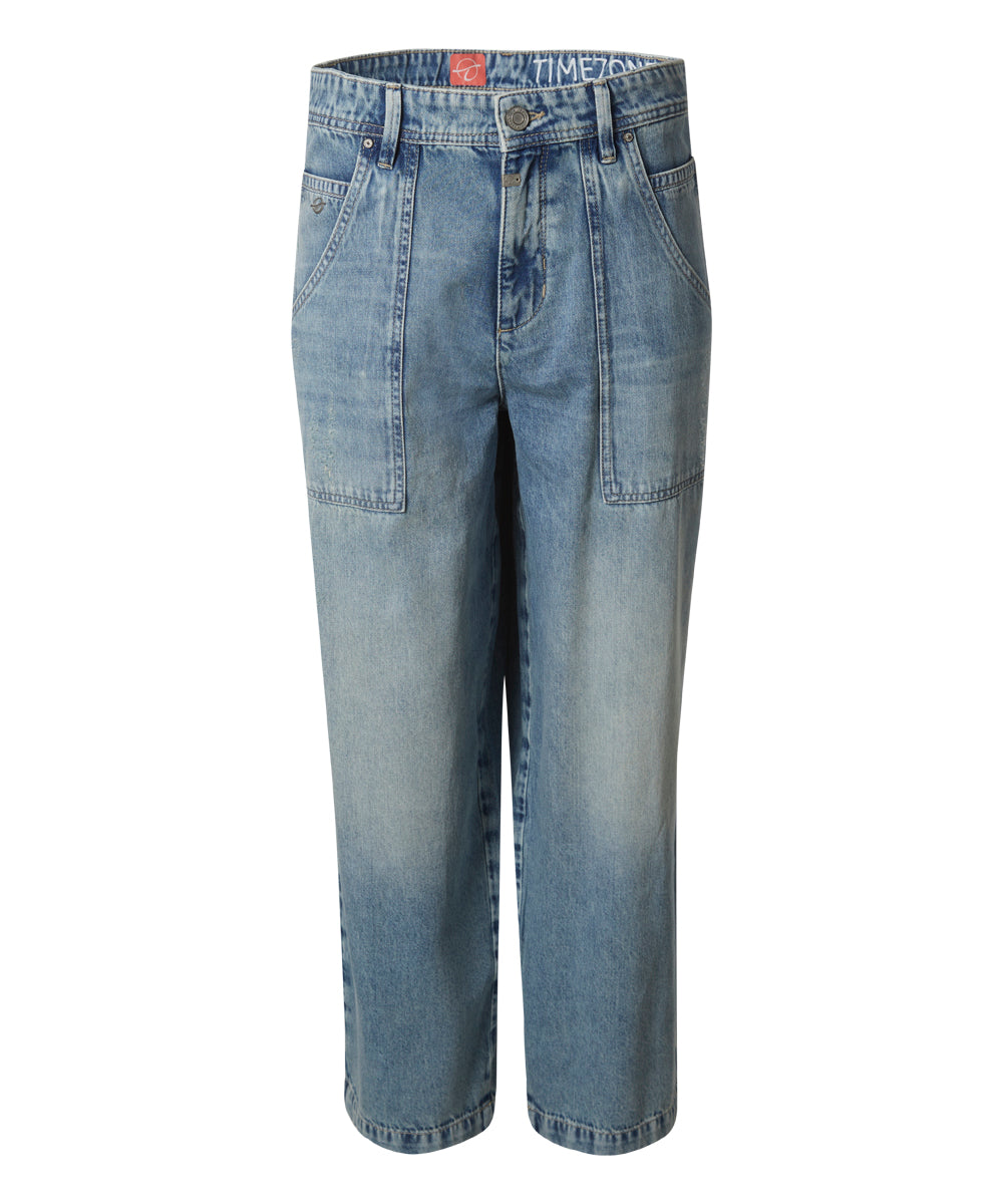 Timezone Damen Hose  CalviTZ 7/8 – blue utility wash