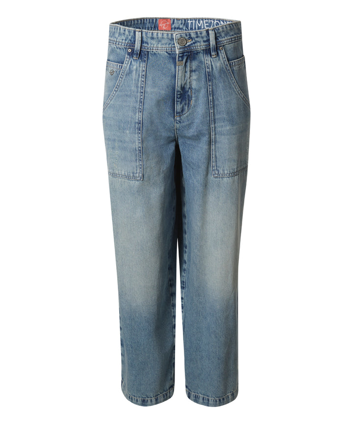 Timezone Damen Hose  CalviTZ 7/8 – blue utility wash