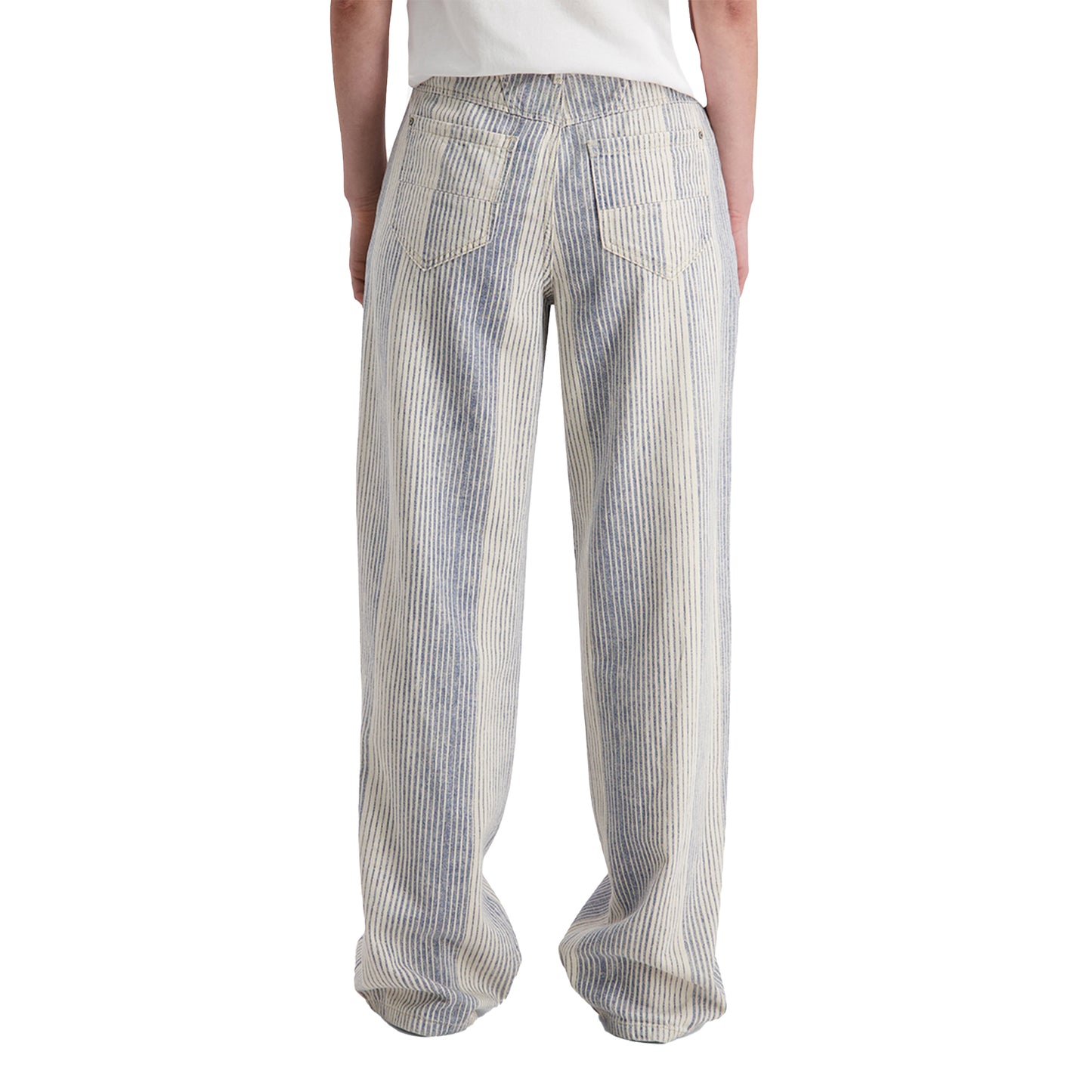 Timezone Damen Jeans CoraTZ – blue on white stripe