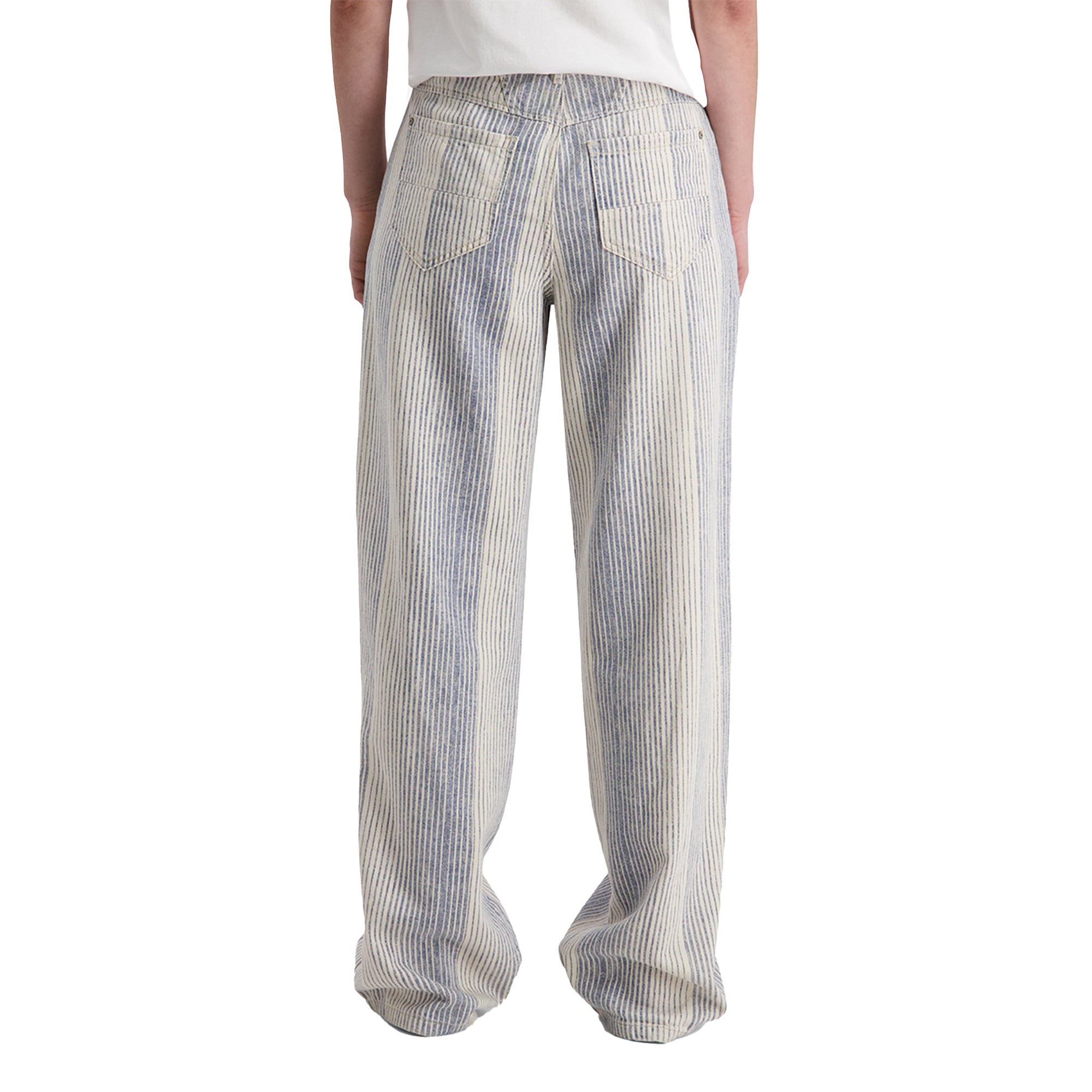 Timezone Damen Jeans CoraTZ – blue on white stripe