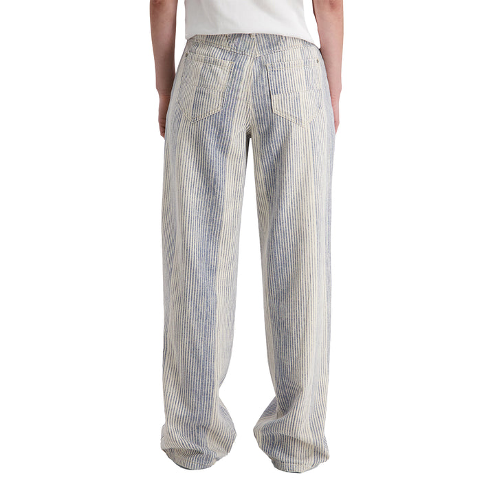 Timezone Damen Jeans CoraTZ – blue on white stripe