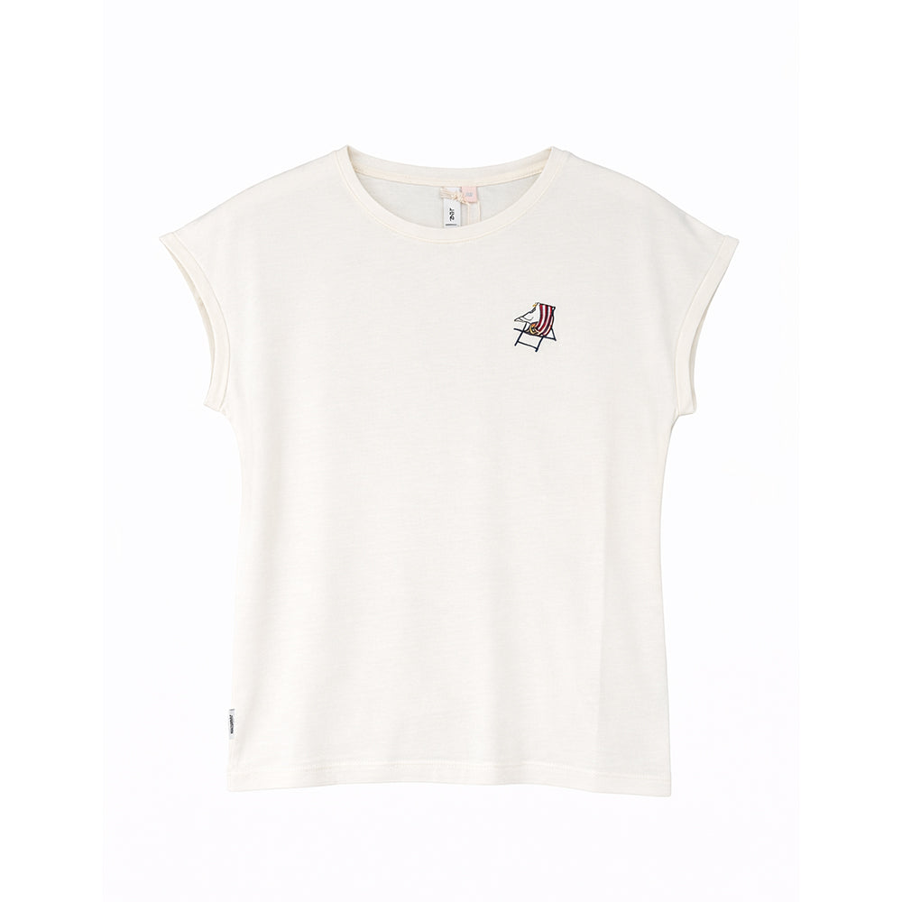 Ragwear Damen T-Shirt Diona Emb – ivory