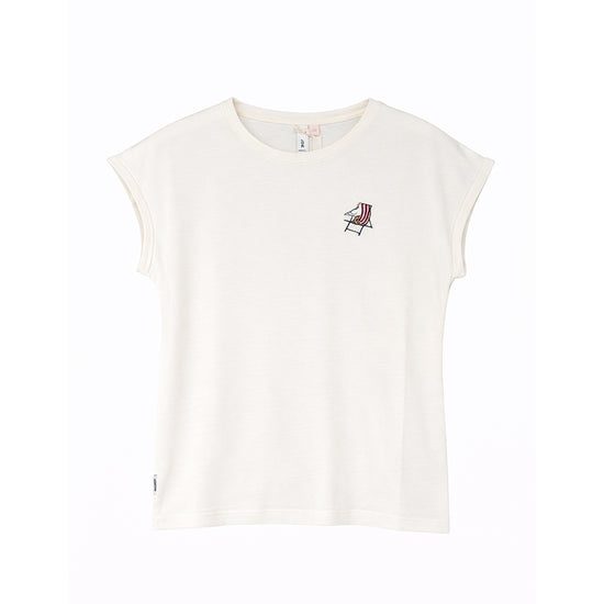 Ragwear Damen T-Shirt Diona Emb – ivory