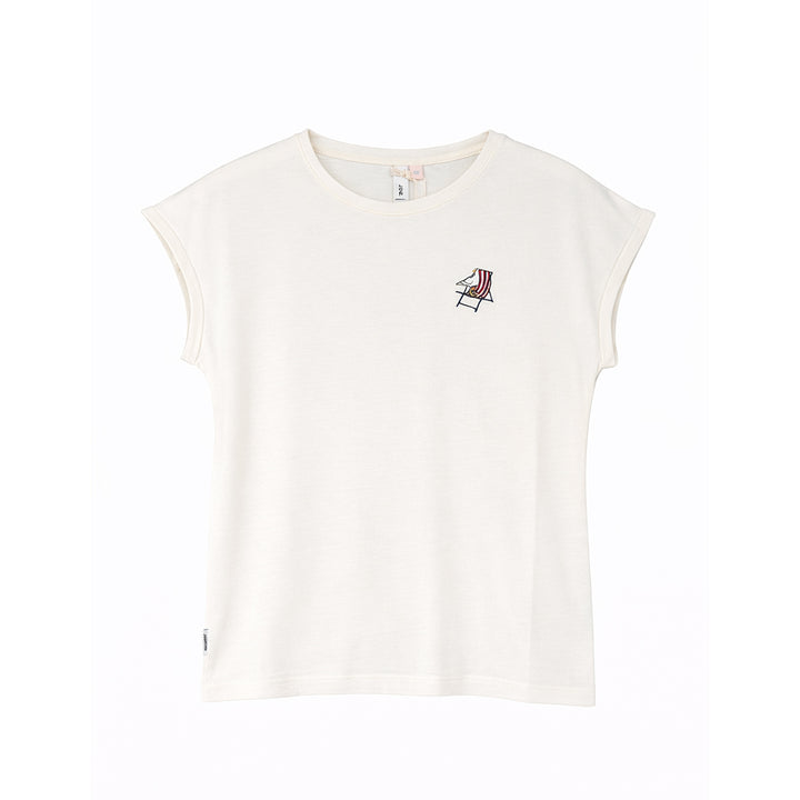 Ragwear Damen T-Shirt Diona Emb – ivory