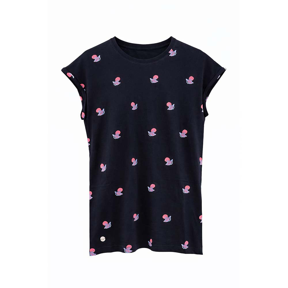 Ragwear Damen T-Shirt Diona Print – navy