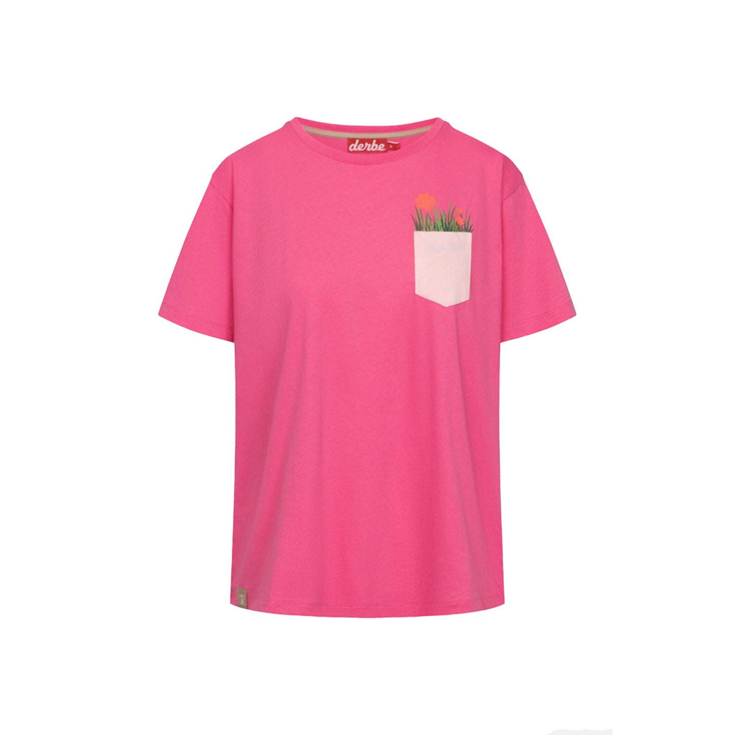 Derbe Damen T-Shirt Dünenblümchen Pocket