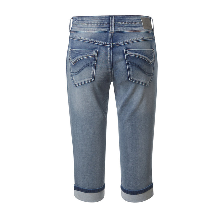 Timezone Damen Jeans Capri EnyaTZ 3/4  – aqua blue wash