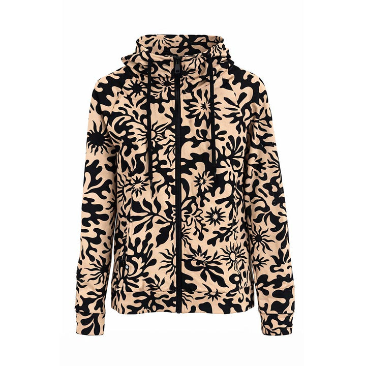 Ragwear Damen Sweatjacke Fllawia Print  – sand
