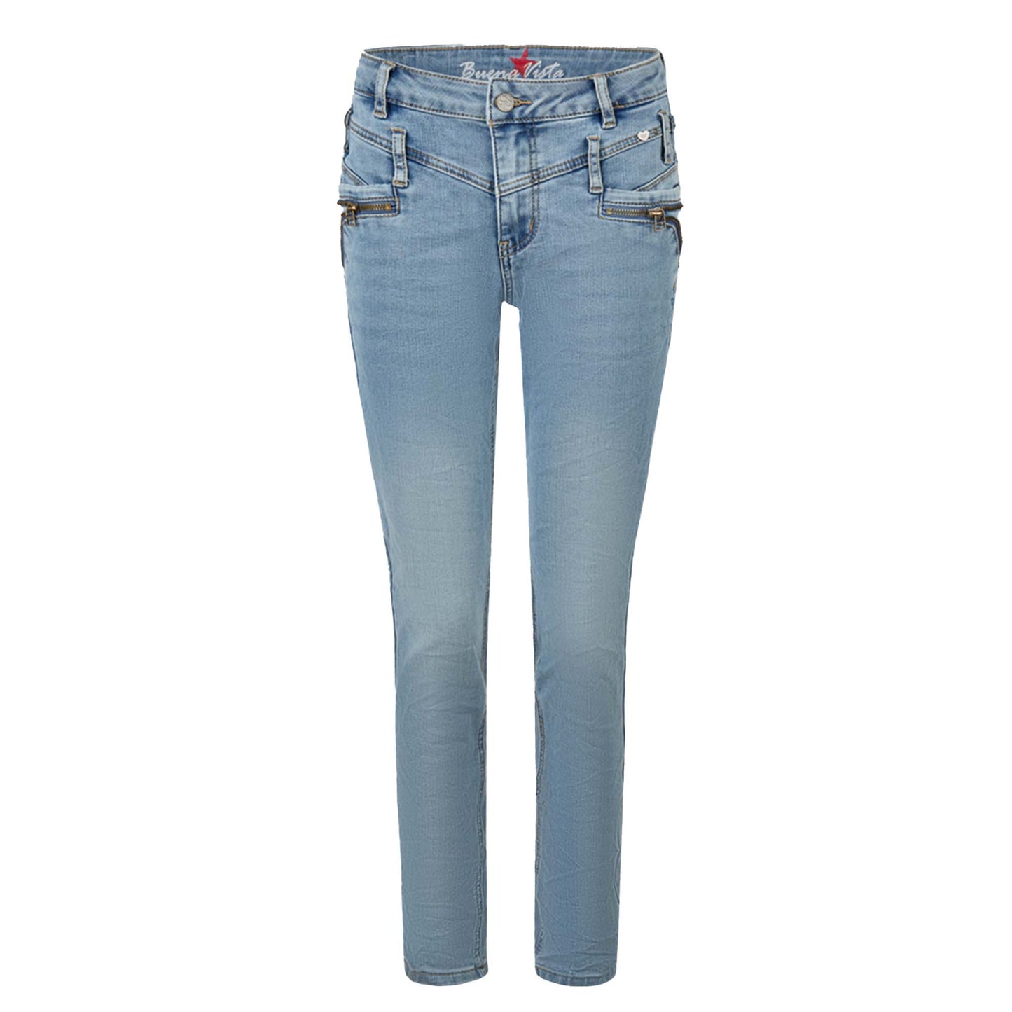 Buena Vista Damen Jeans Florida-Z cropped stretch denim