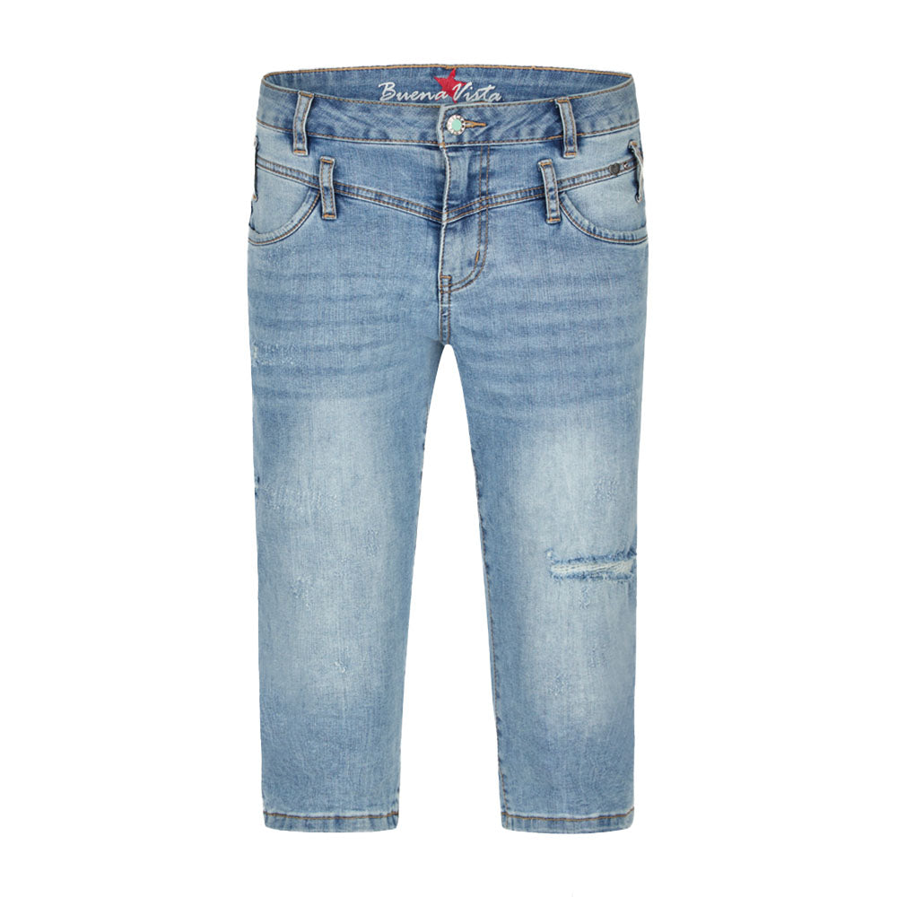 Buena Vista Damen Jeans Florida-Capri Stretch Denim
