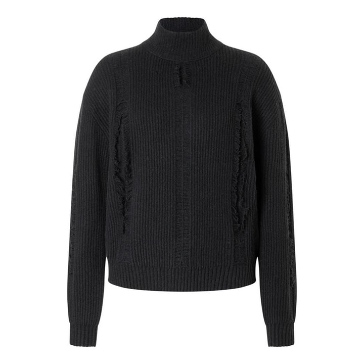 Timezone Damen Pullover  Fray Mock Neck
