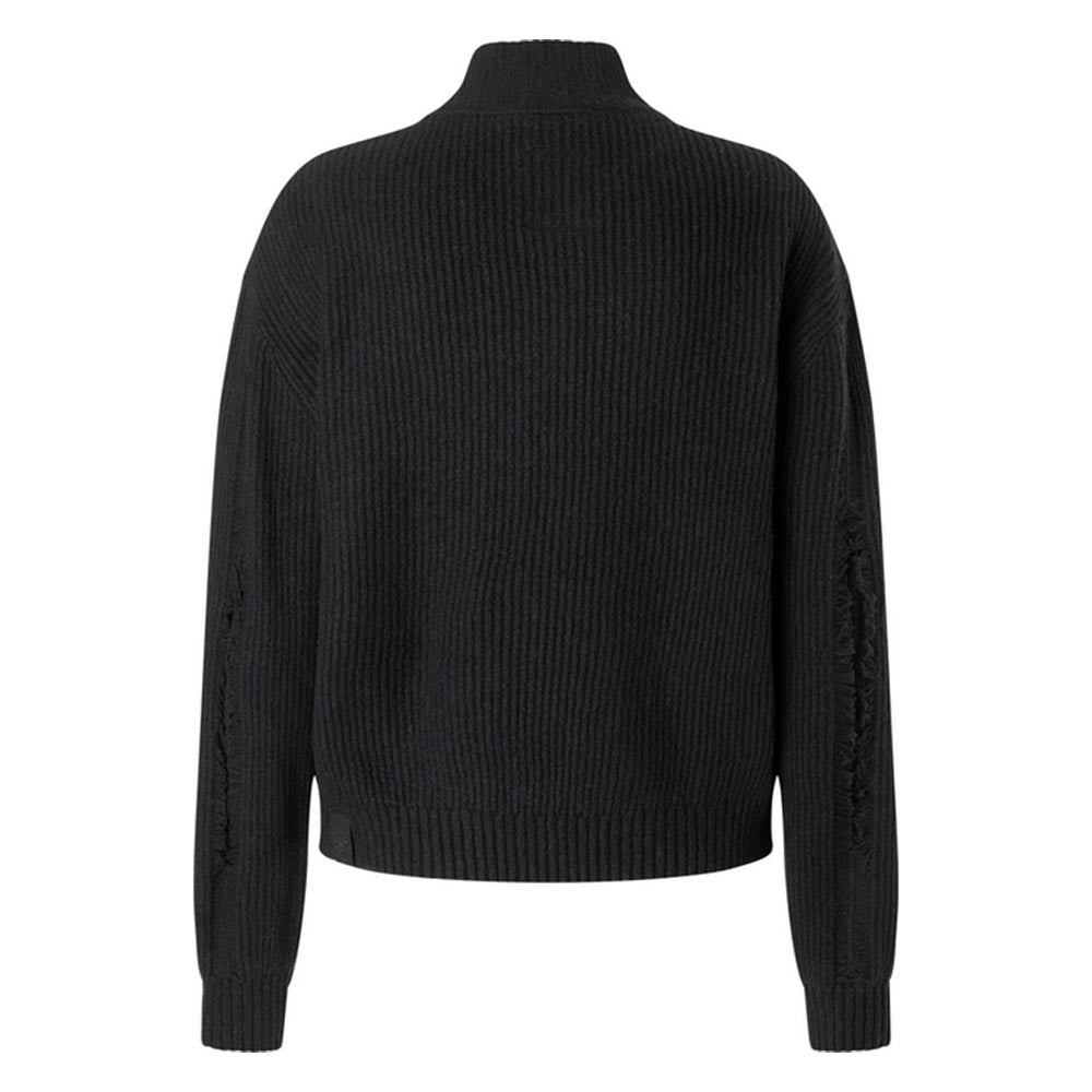 Timezone Damen Pullover  Fray Mock Neck