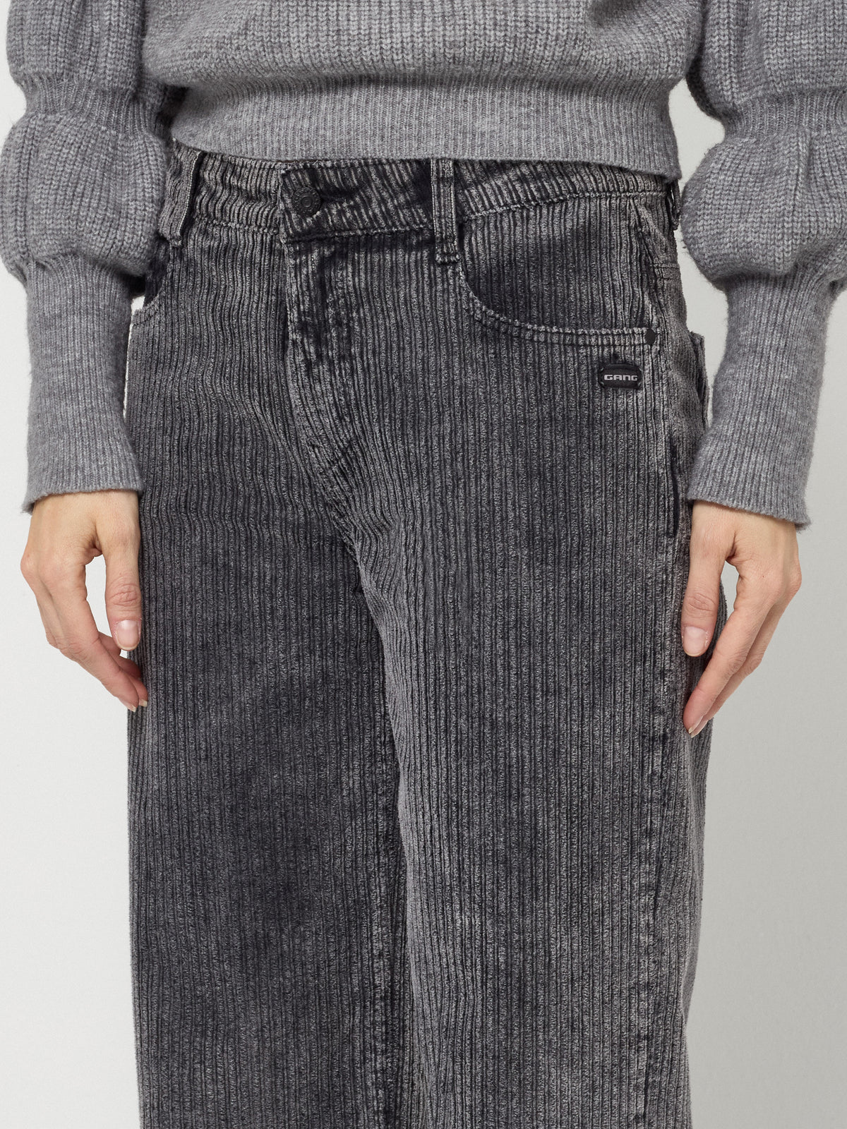 GANG Damen Hose 94CAROL CULOTTE - wide fit  – black brina
