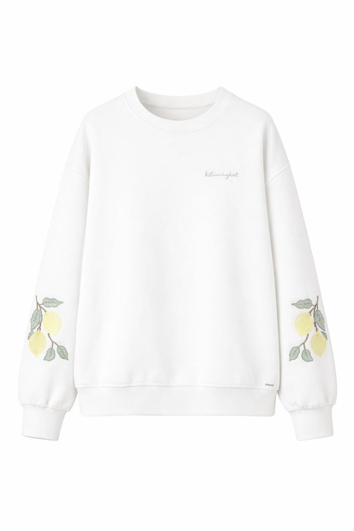 Kleinigkeit Damen Sweatshirt Juicy Lemon Sweatshirt – offwhite