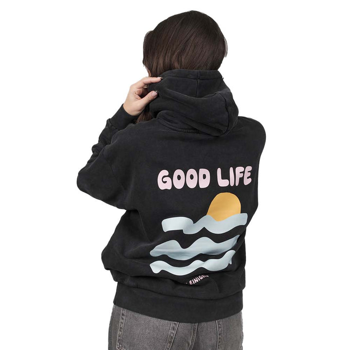 Kleinigkeit Damen Kapuzenpullover Good Life Beach Hoodie Görls
