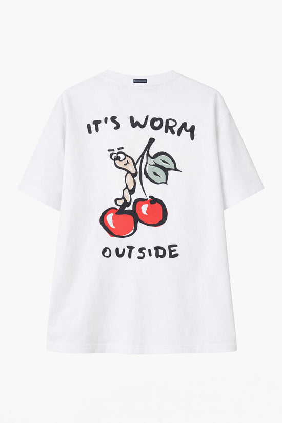 Kleinigkeit Damen T-Shirt Big Worm Shört Girls – white