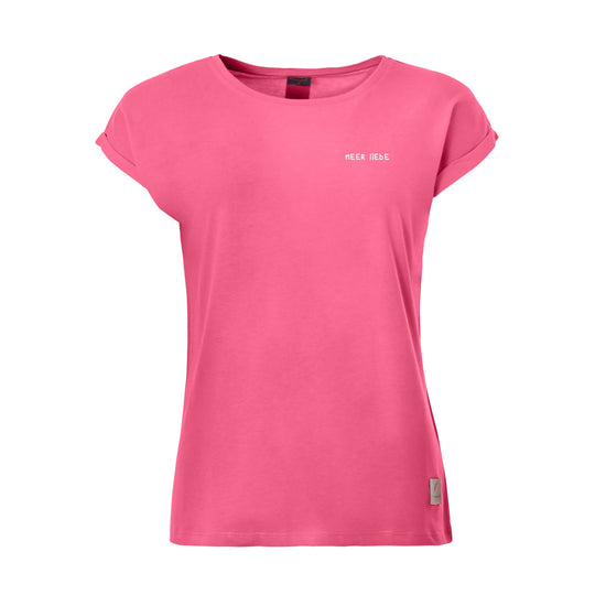 Kleinigkeit Damen T-Shirt Normalfit Meer Liebe Norden – hot pink