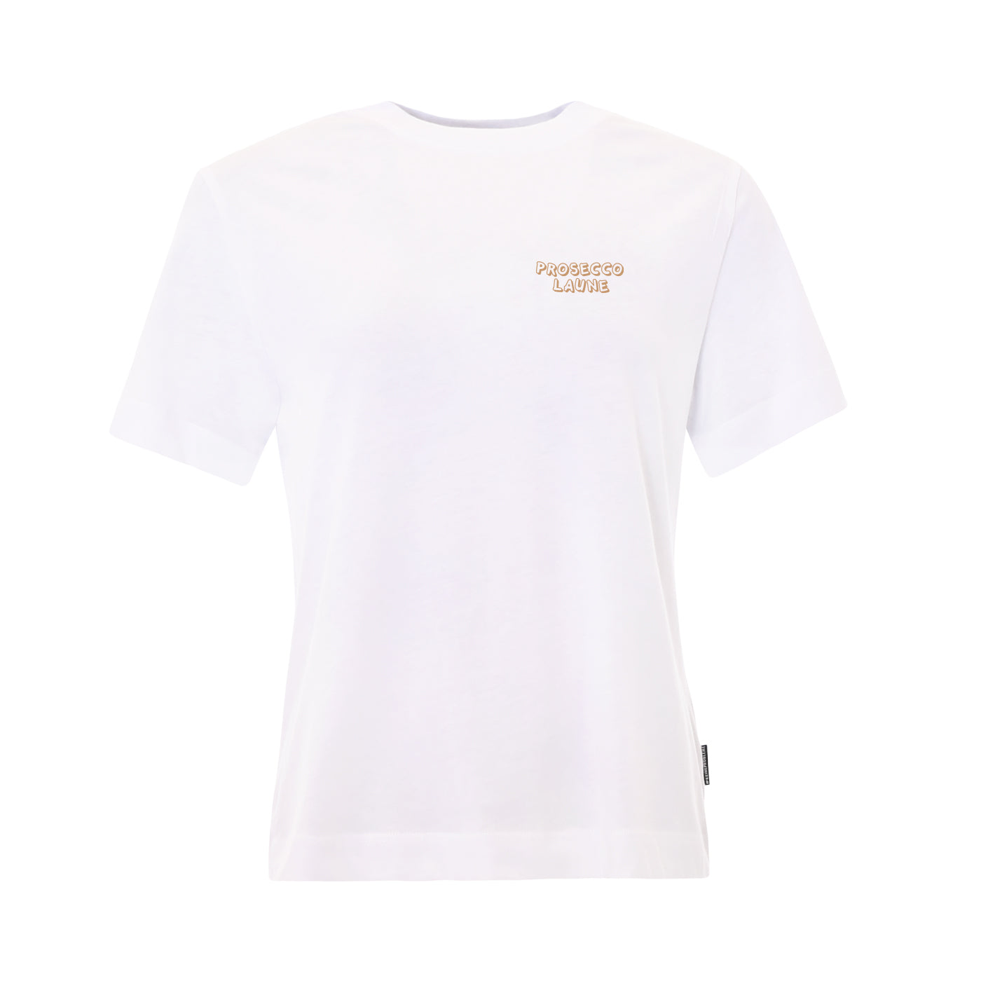 Kleinigkeit Damen T-Shirt Easyfit Shört Prosecco Laune - white/roségold