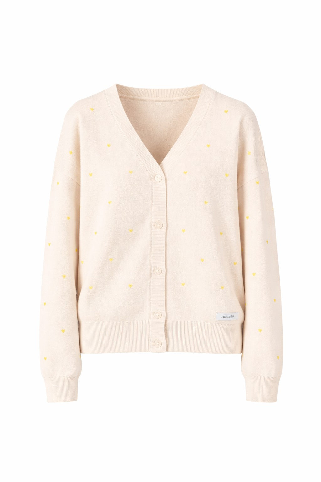 Kleinigkeit Damen Strickjacke Désirée Stick Herzen – frappé